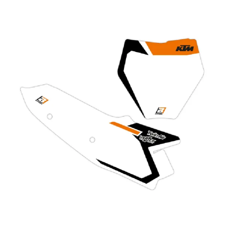 Placas de matrícula precortadas con calcomanías BLACKBIRD para SX 125, SX 250, SX 300, SX-F 250, SX-F 350, SX-F 450 a partir de 