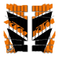 Autocollants de grille de radiateur BLACKBIRD pour KTM EXC 250 TPI, EXC 300, EXC 300 TPI, EXC-F 250 de 2016 à 2019