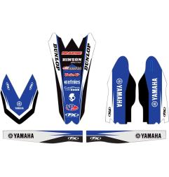 Kit de garniture graphique FACTORY EFFEX pour YAMAHA YZ 125, YZ 250 de 2006 à 2014