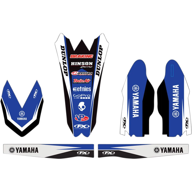 Kit embellecedor gráfico FACTORY EFFEX para YAMAHA YZ 450 F de 2010 a 2013 Kit embellecedor gráfico FACTORY EFFEX para YAMAHA YZ 450 F de 2010 a 2013