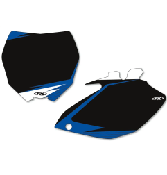 Vorgestanztes Set mit grafischem Startnummernschild „ FACTORY EFFEX “ für YAMAHA YZ 250, 250 FX, YZ 450, 450 FX der Modelljahre 
