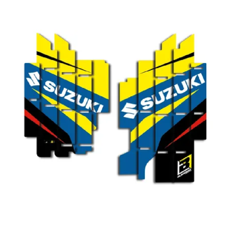 Autocollants de grille de radiateur BLACKBIRD pour SUZUKI RM-Z 250, RM-Z 250 E de 2010 à 2018