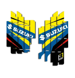 Pegatinas de rejilla de radiador BLACKBIRD para SUZUKI RM-Z 450, RM-Z 450 E