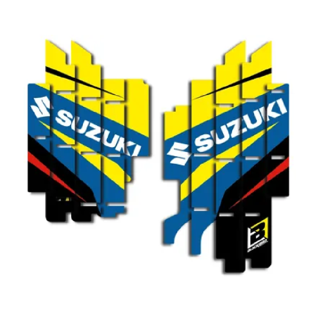 Autocollants de grille de radiateur BLACKBIRD pour SUZUKI RM-Z 450, RM-Z 450 E de 2018 à 2026