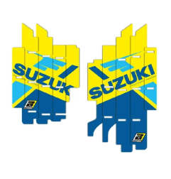 Rejillas de radiador con gráficos Team Suzuki KSRT 2022 BLACKBIRD para SUZUKI RM-Z 250, RM-Z 250 E