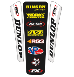 FACTORY EFFEX kit adhesivo guardabarros trasero universal para MotoCross