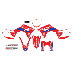 Kit completo de decoración VISUAL CORPORATE para HONDA CRF 450 L, 450 R, 450 RWE, 450 RX, 450 X , RED MOTO CRF 450 R, 450 RX, 45