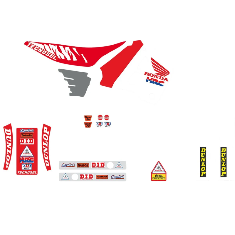 Kit déco TECNOSEL pour HONDA CR 125, CR 250 de 1990 à 1992