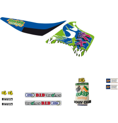 Kit déco TECNOSEL pour KAWASAKI KX 125 J, KX 250 de 1992 à 1993