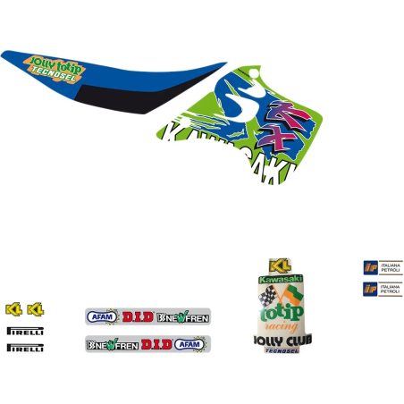 Kit deco TECNOSEL para KAWASAKI KX 125, KX 250 de 1992 a 1993