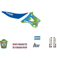TECNOSEL deco kit for KAWASAKI KX 125, KX 250 from 1994 to 1998