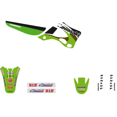 Kit deco TECNOSEL para KAWASAKI KX 125, KX 250 de 1999 a 2002