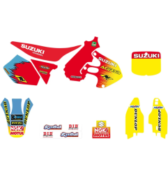 Kit déco TECNOSEL pour SUZUKI RM 125, RM 250 de 1999 à 2000