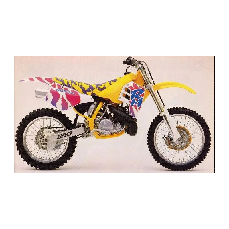 Team Suzuki TECNOSEL seat cover for SUZUKI RM 125, RM 250 from 1989 to 1992 Team Suzuki TECNOSEL seat cover for SUZUKI RM 125, RM 250 from 1989 to 1992