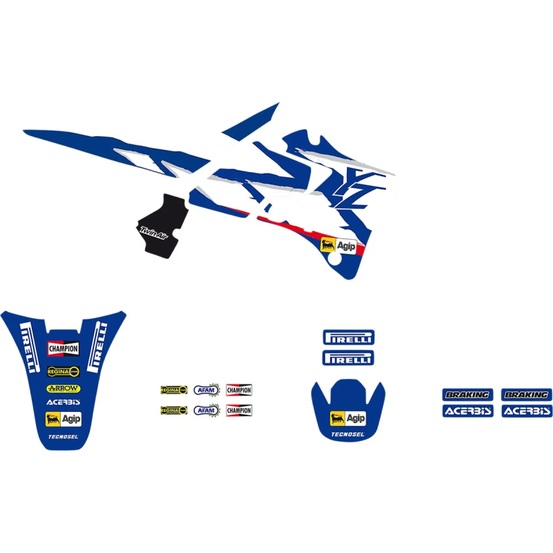 TECNOSEL deco kit for YAMAHA YZ 125, YZ 250 from 1996 to 2001 TECNOSEL deco kit for YAMAHA YZ 125, YZ 250 from 1996 to 2001