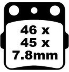 Fusion TT Sport EBC carbon brake pads for HONDA, HUSQVARNA, KAWASAKI, RED MOTO, SUZUKI, YAMAHA from 1986 to 2026