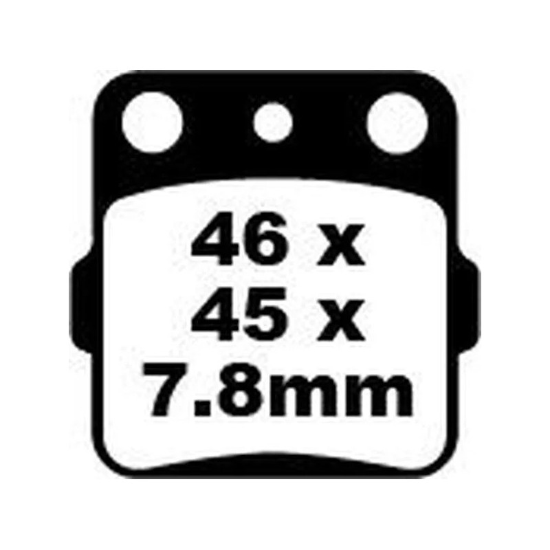 Plaquettes de frein en carbone Fusion TT Sport EBC pour HONDA, HUSQVARNA, KAWASAKI, RED MOTO, SUZUKI, YAMAHA de 1986 à 2026