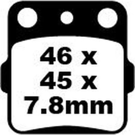 Fusion TT Sport EBC carbon brake pads for HONDA, HUSQVARNA, KAWASAKI, RED MOTO, SUZUKI, YAMAHA from 1986 to 2026