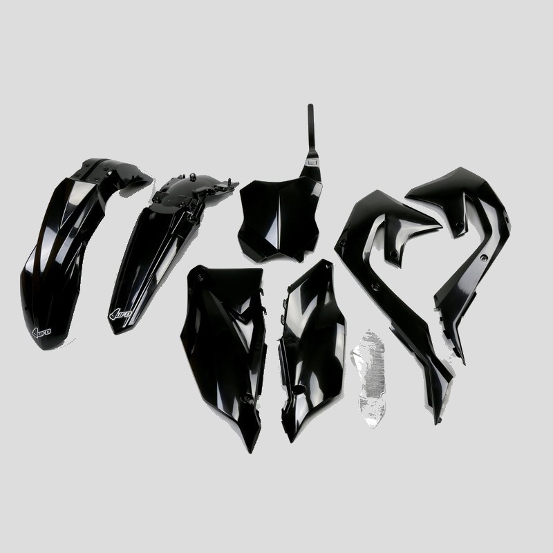 Kit completo de plástico UFO negro/verde neón/original/verde para KAWASAKI KX 250, 450 de 2019 a 2024