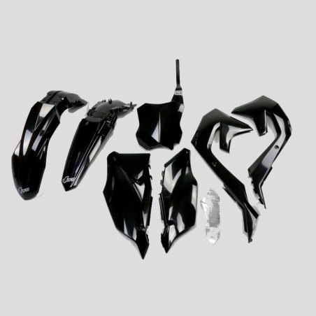 Complete UFO plastic kit black/ neon green/gold/green for KAWASAKI KX 250, 450 from 2019 to 2024