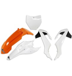 Kompletter Original- UFO -Kunststoffsatz 2017 für die KTM SX 65 der Modelljahre 2016 bis 2023