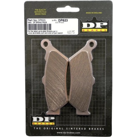 DP BRAkES sintered brake pads for AJP, APRILIA, BENELLI, BMW, CF MOTO, GAS GAS, HONDA from 1993 to 2025