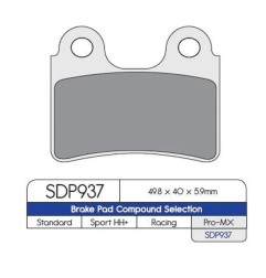 Pastillas de freno de alto rendimiento SDP Pro MX DP BRAKES para BETA, GAS GAS, SCORPA, SHERCO, TRS de 2001 a 2024