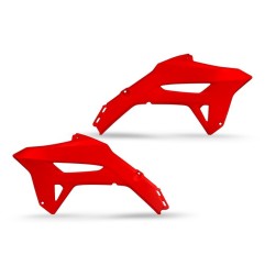 UFO -Kühlerlamellen, schwarz/weiß/rot, für HONDA CRF 250, 450, Baujahre 2021 bis 2024