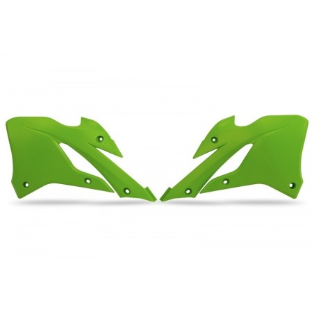 Aletas de radiador UFO verdes para KAWASAKI KX 85, 112 de 2022 a 2026