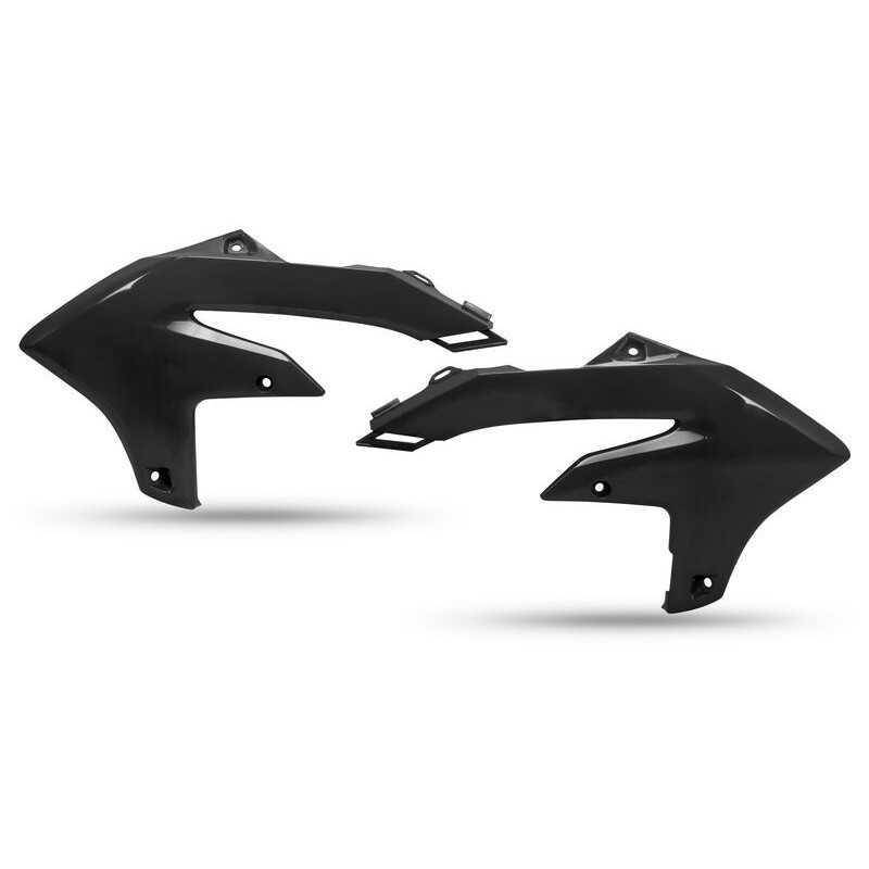 UFO-Kühlerlamellen, schwarz/weiß/blau, für YAMAHA YZF, YZFX, WRF 250, 450, Baujahre 2023 bis 2026