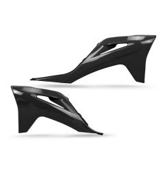 UFO -Kühlerabdeckungen in Schwarz/Weiß/Rot für GAS GAS EC, ECF, EX, EXF, MC, MCF 125, 250, 300, 350, 450 der Modelljahre 2021 bi