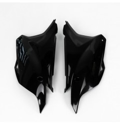 Plaques numéro latérales UFO noir/blanc/vert pour KAWASAKI KX 85 de 2014 à 2026