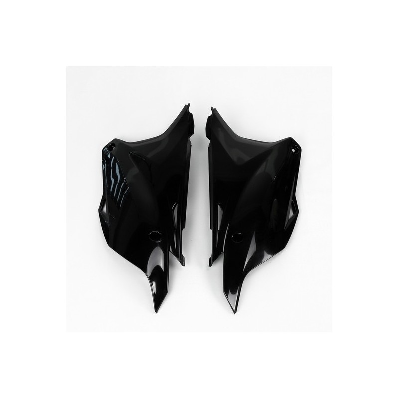 Plaques numéro latérales UFO noir/blanc/vert pour KAWASAKI KX 85 de 2014 à 2026