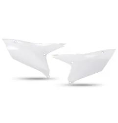 UFO -Seitennummernschilder in Schwarz/Weiß/Blau für YAMAHA YZF, YZFX, WRF 250, 450 der Modelljahre 2023 bis 2026