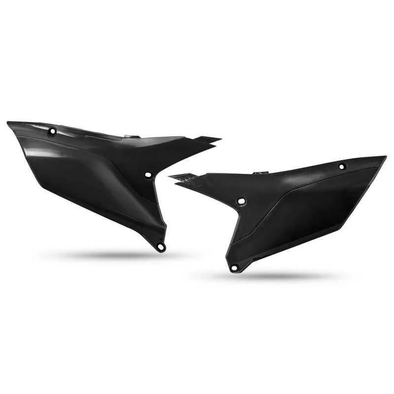 UFO-Seitennummernschilder in Schwarz/Weiß/Blau für YAMAHA YZF, YZFX, WRF 250, 450 der Modelljahre 2023 bis 2026