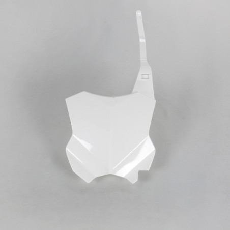 Plaque numéro frontale UFO blanc/vert/vert fluo pour KAWASAKI KXF, KX, KXX 250, 450 de 2016 à 2024