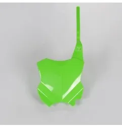 UFO -Frontnummernschild, weiß/grün/neongrün, für KAWASAKI KXF, KX, KXX 250, 450, Baujahre 2016 bis 2024