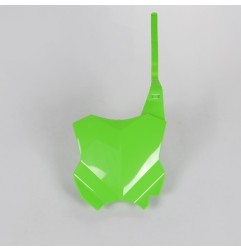 UFO number plate white/green/fluorescent green for KAWASAKI KXF, KX, KXX 250, 450 from 2016 to 2024