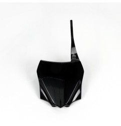 Front number plate UFO black/white/green for KAWASAKI KX 85 from 2014 to 2026