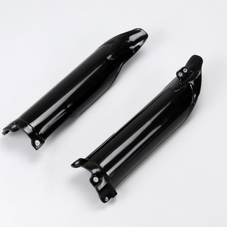 UFO fork protectors black/white/green neon for KAWASAKI KXF, KX, KXX 250, 450 from 2009 to 2026
