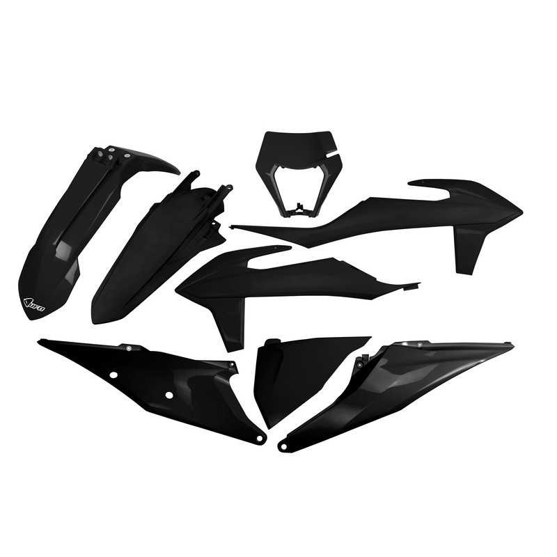 Kompletter Kunststoffsatz „ UFO “ für KTM XC, XCF, EXC, EXCF 150, 250, 300, 350, 450, 500 der Modelljahre 2018 bis 2023