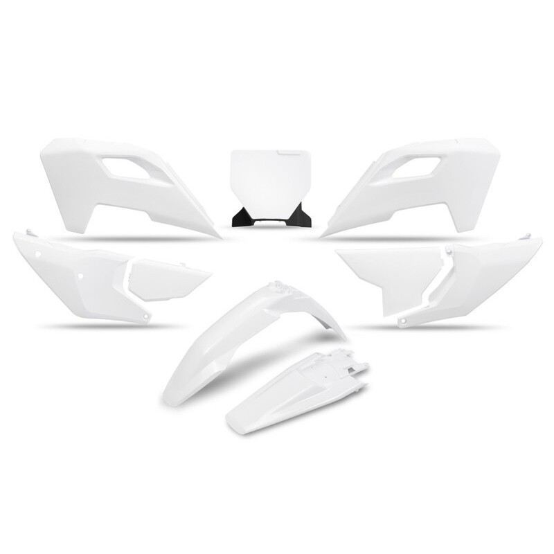 Kit plastiques complet UFO noir/origine/blanc pour HUSQVARNA TC, FC, TX, FX 125, 250, 300, 350, 450 de 2023 à 2024