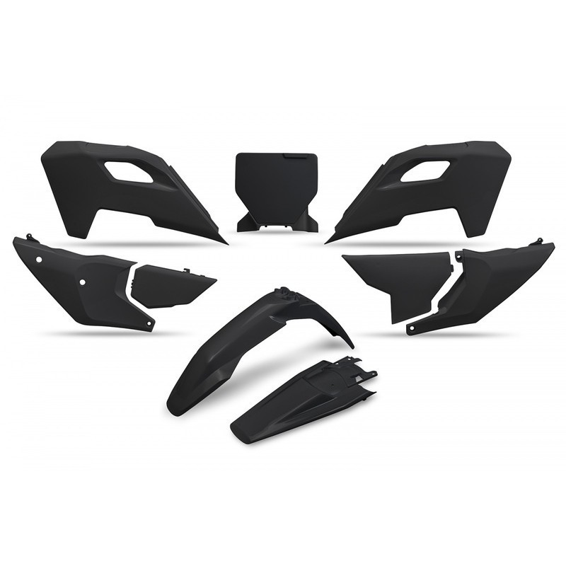 Kit completo de plástico UFO negro/oro/blanco para HUSQVARNA TC, FC, TX, FX 125, 250, 300, 350, 450 de 2023 a 2024 Kit completo de plástico UFO negro/oro/blanco para HUSQVARNA TC, FC, TX, FX 125, 250, 300, 350, 450 de 2023 a 2024