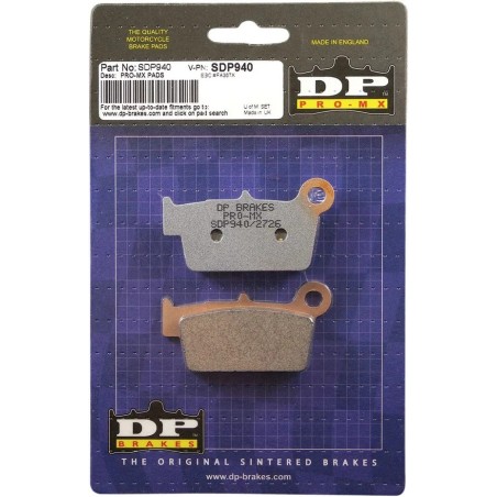 SDP Pro-MX DP BRAKES sintered brake pads for APRILIA, BETA, FANTIC, GAS GAS MXV 450 from 2004 to 2025