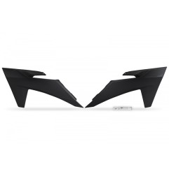 UFO radiator fins black/white for KTM SX, SXF, EXC, EXCF 125, 150, 250, 300, 350, 450, 500 from 2023 to 2025