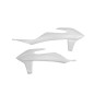 Aletas de radiador UFO blancas para KTM SX, SXF, XC, XCF, EXC, EXCF 125, 150, 250, 300, 350, 450, 500 de 2018 a 2023