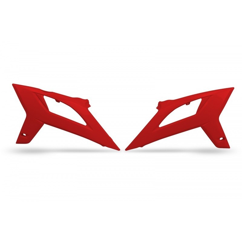 Aletas de radiador UFO rojas para BETA RR, RX 125, 200, 250, 300, 350, 390, 430, 480 de 2019 a 2026