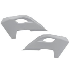 Plaques numéro latérales UFO gris/blanc pour HUSQVARNA TC, FC, TX, FX, TE, FE 125, 150, 250, 300, 350, 450, 501 de 2023 à 2025