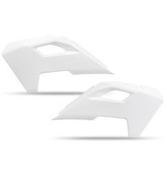 Placas de matrícula laterales UFO gris/blanco para HUSQVARNA TC, FC, TX, FX, TE, FE 125, 150, 250, 300, 350, 450, 501 de 2023 a