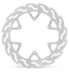 Überdimensionierte „Flame“-Bremsscheibe hinten von MOTO-MASTER für BETA, GAS GAS, HUSQVARNA und KTM der Modelljahre 2011 bis